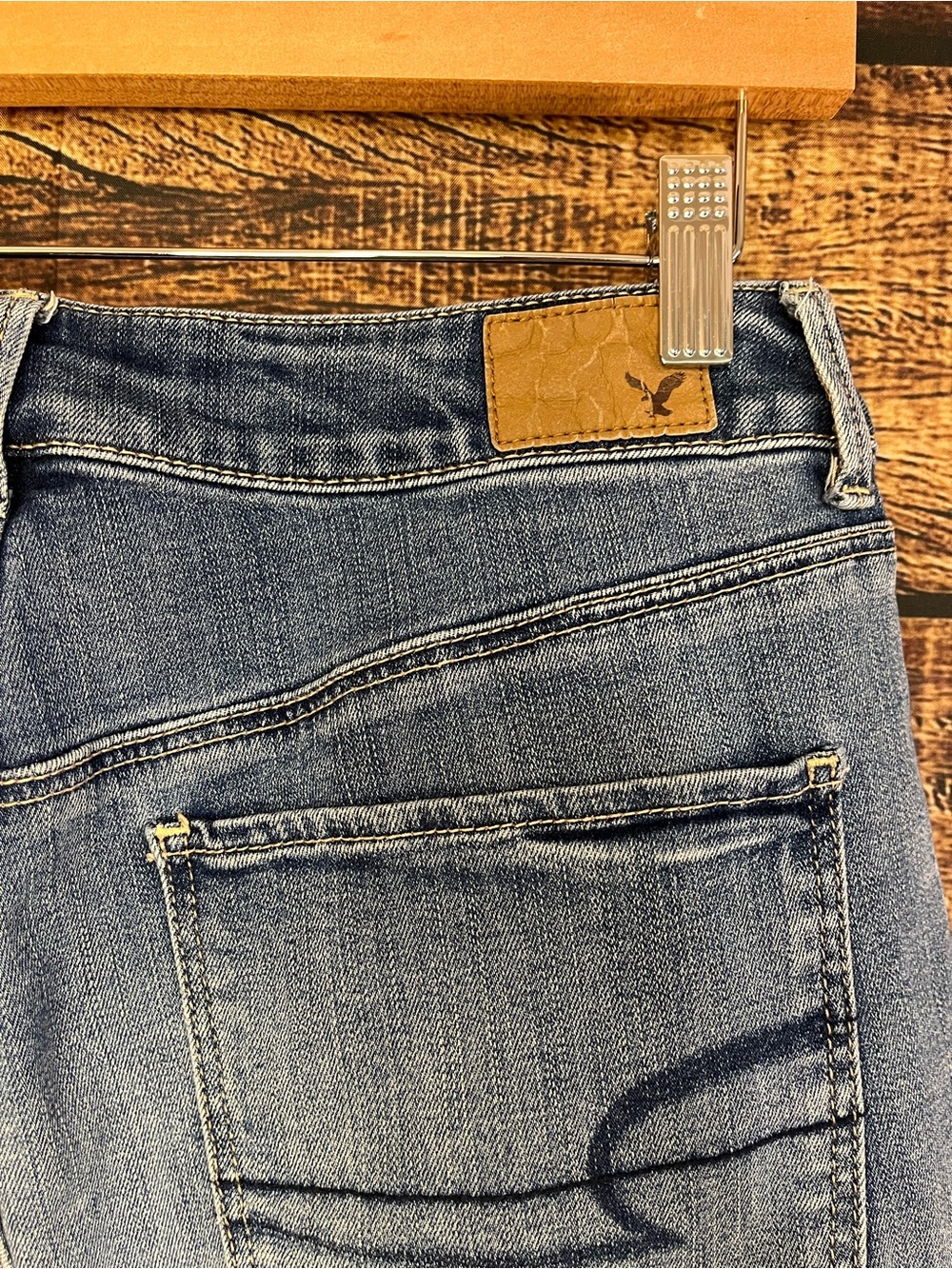 American Eagle Outfitters Festival Crop Cullotte Jeans Size 8 - Picture 4 of 6